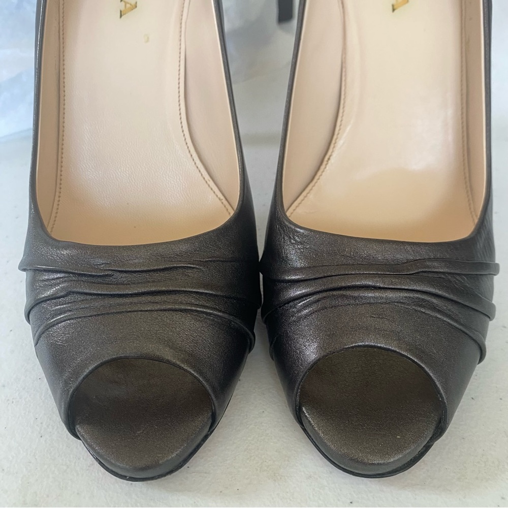 Prada Calzature Donna Vitello Mordore, Women’s 39.5 | US 9.5 Color: Piombo - Picture 2 of 11